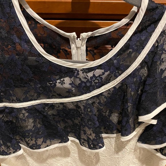 Nha Khan Dress White and Blue - Picture 4 of 5